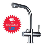 PUR Smart DUO Antikalk Set Wasserenthärtung Chlor + 3-Wege Wasserhahn DELTA