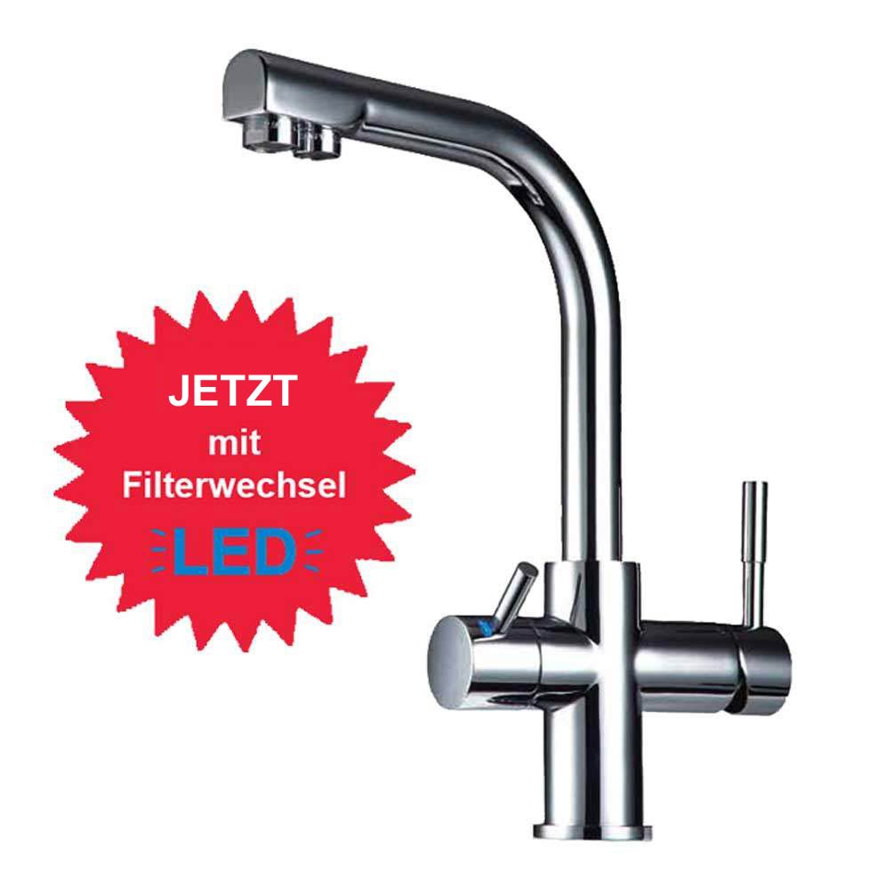 Robinet 3 voies LED DELTA - robinet de cuisine pour évier
