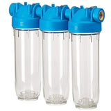 DP 10 TRIO 3/4" OT TS DREIFACH Filtergehäuse Hauswasserfilter Trinkwasser Filter