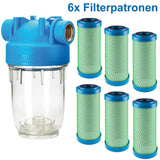 MP-PCA Untertisch Wasserfilter 1/2" - Aktivkohleblock Mikrofiltration