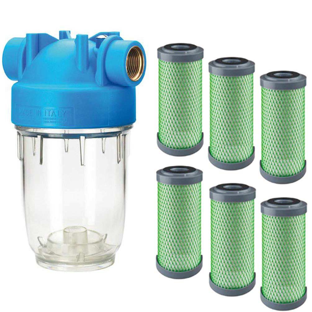 DP 5 - Pb 1 mcr Wasserfilter 3/4" - Aktivkohleblock Schwermetalle Nickel Blei