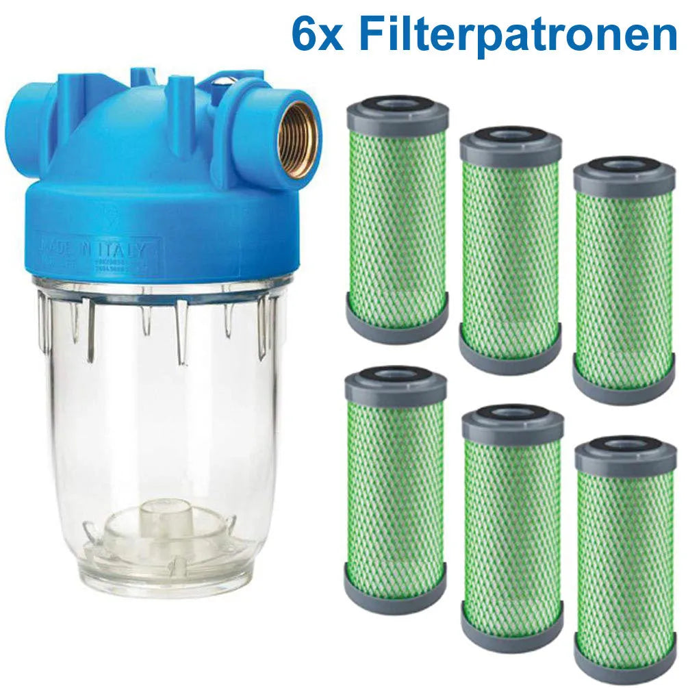 DP 5 - Pb 1 mcr Wasserfilter 3/4" - Aktivkohleblock Schwermetalle Nickel Blei