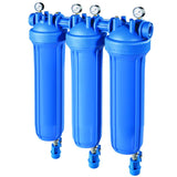 DP BIG S M 20 TRIO 1" IN AB Hochleistungs-Filtergehäuse 1 Zoll Gewinde Manometer