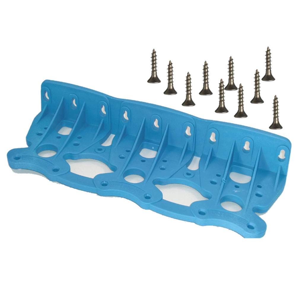 W3 - Wandhalter (blau) für DREIFACH-Filtergehäuse