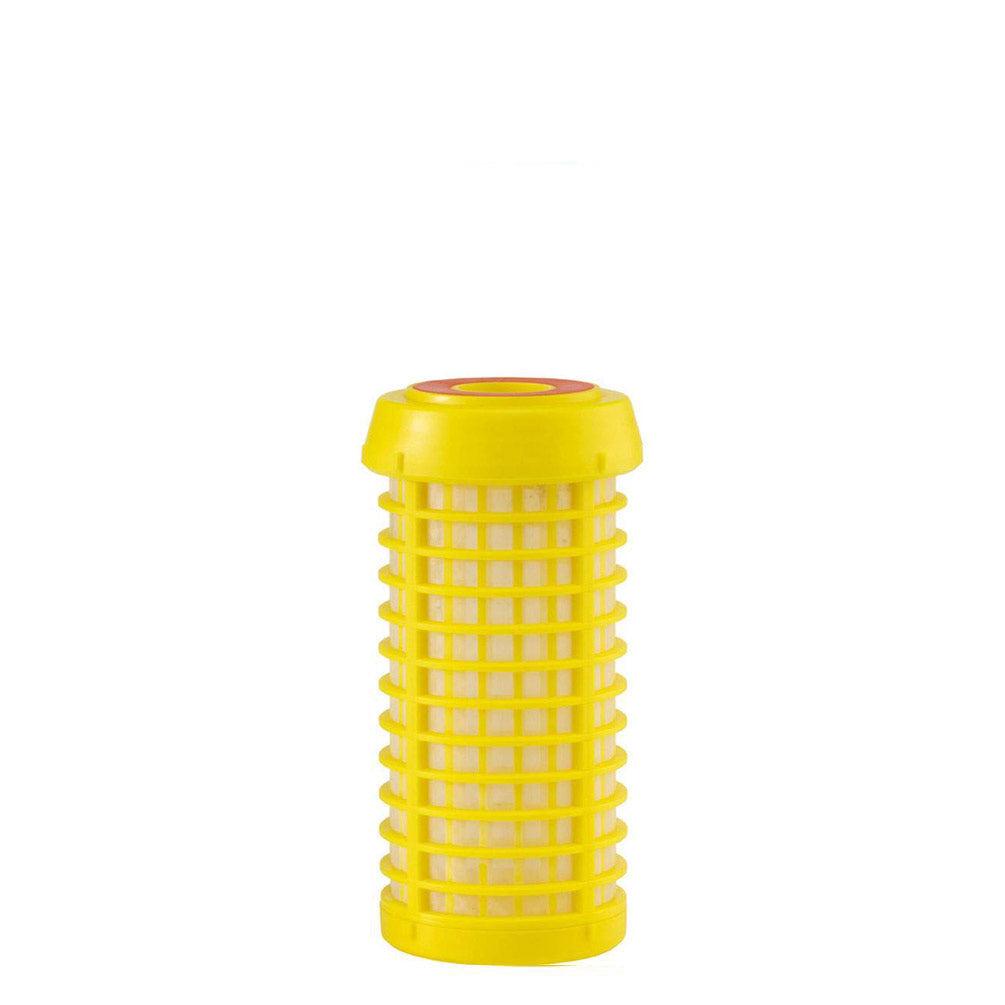 HYDRA RLH MINI 50 mcr - Sediment Filter Patrone in gelb mit Polypropylenrahmen und Polyestergewebe.